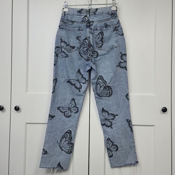 PacSun eco butterfly high waisted straight leg jeans, 26 - Picture 12 of 12